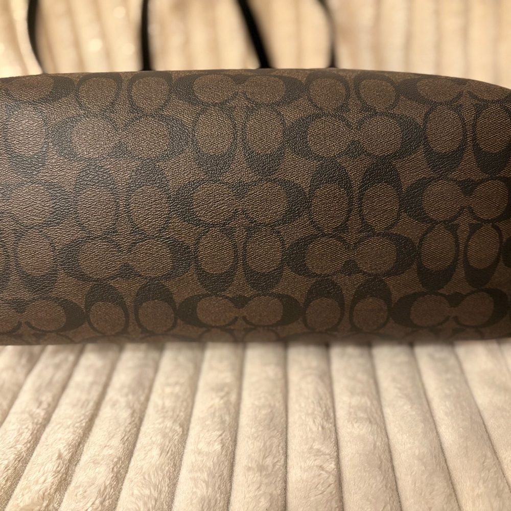 Coach Dark Brown Signature Tote - Picture 7 of 9